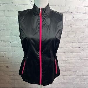 EP Pro Golf Black Zip Front Vest Small